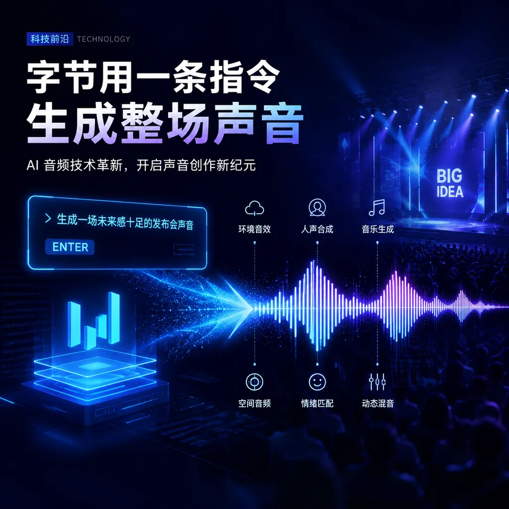 字节用一条指令生成整场声音