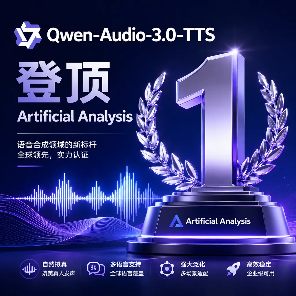 Ali Qwen-Audio-3.0-TTS Tops Artificial Analysis
