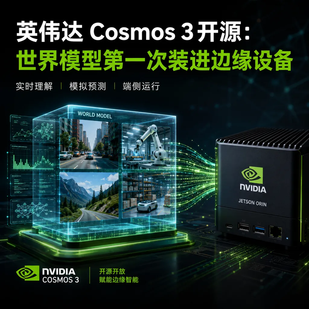 NVIDIA Cosmos 3 Open-Sourced: The World Model Installed on Edge Devices for the First Time