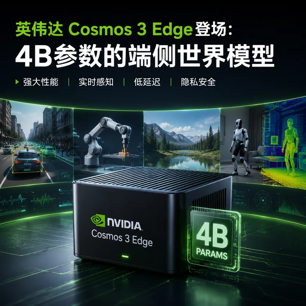 NVIDIA Cosmos 3 Edge Debuts: A 4B-Parameter On-Device World Model
