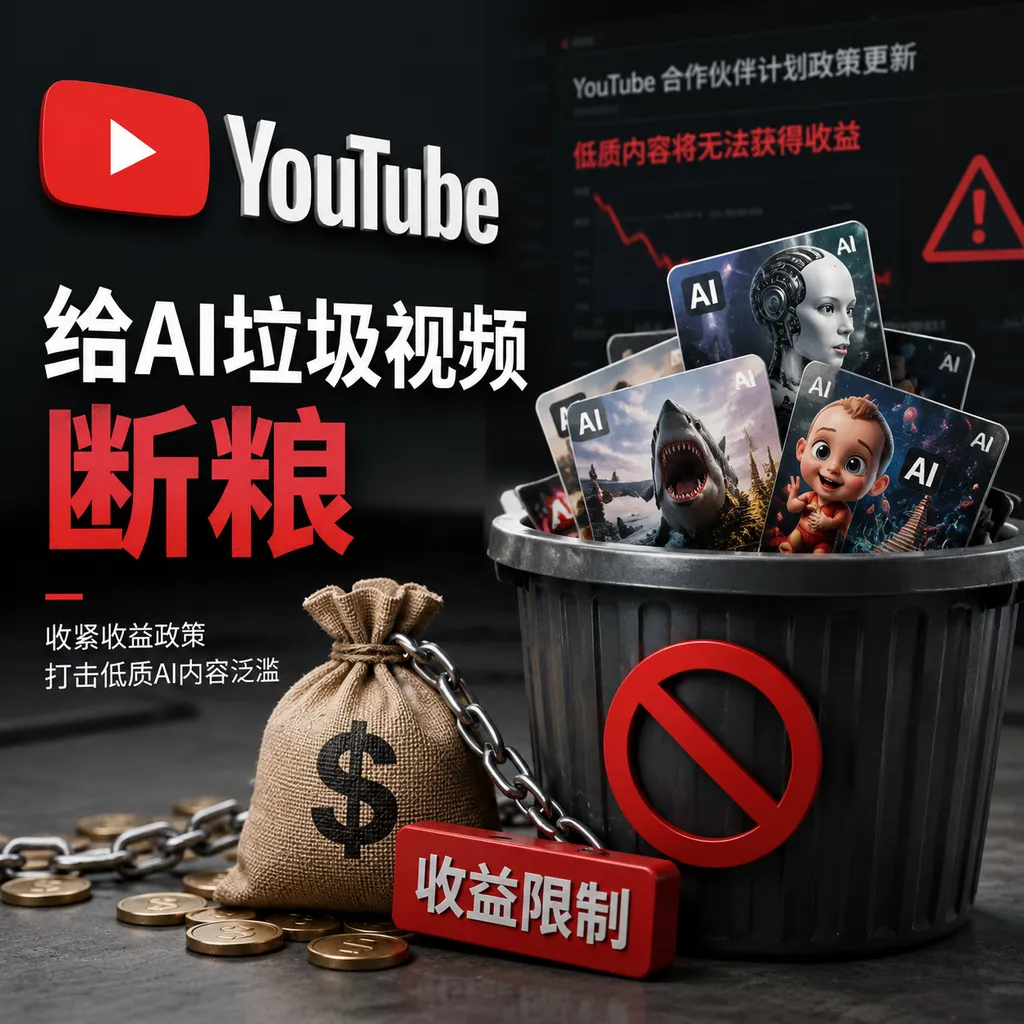 YouTube给AI垃圾视频断粮