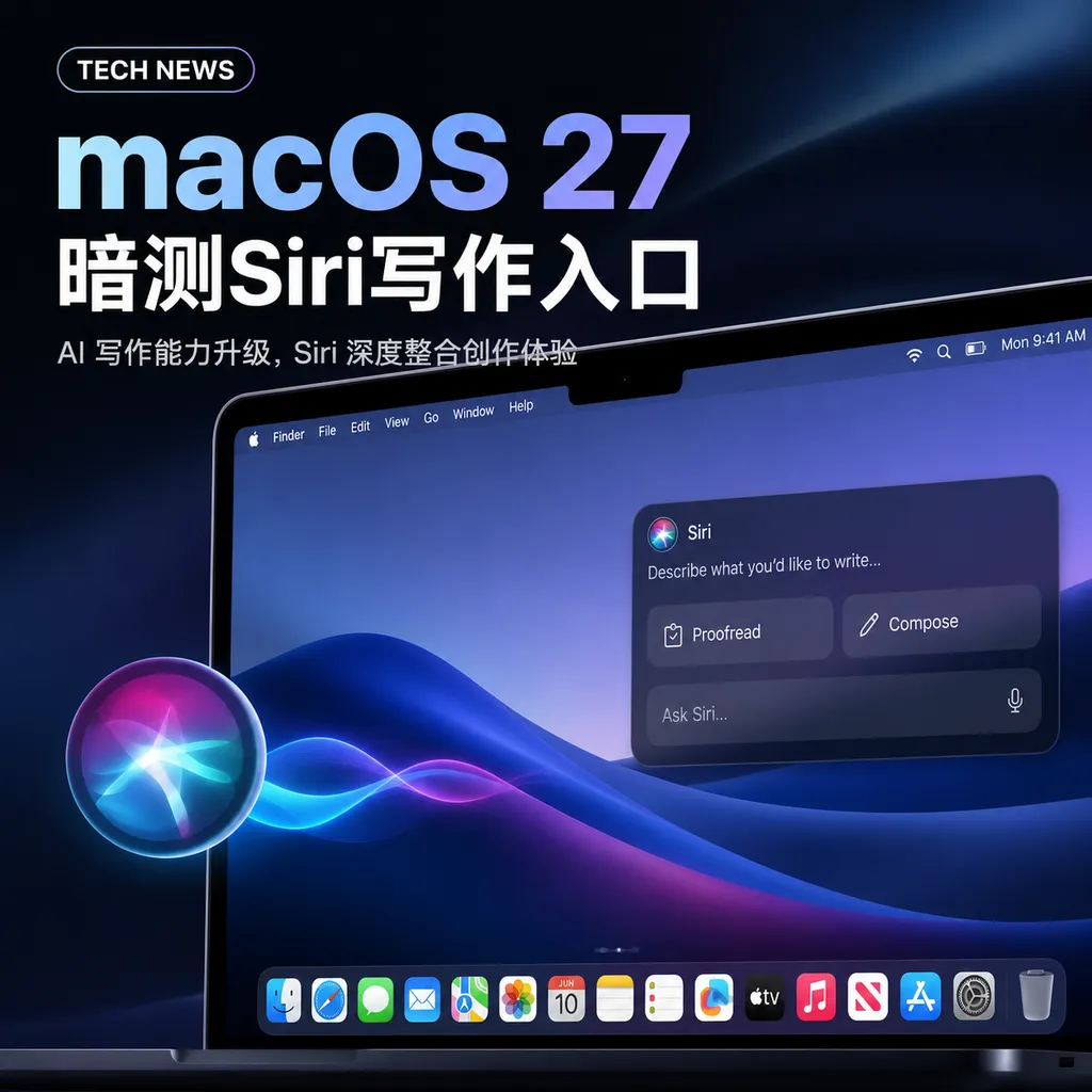 macOS 27暗测Siri写作入口