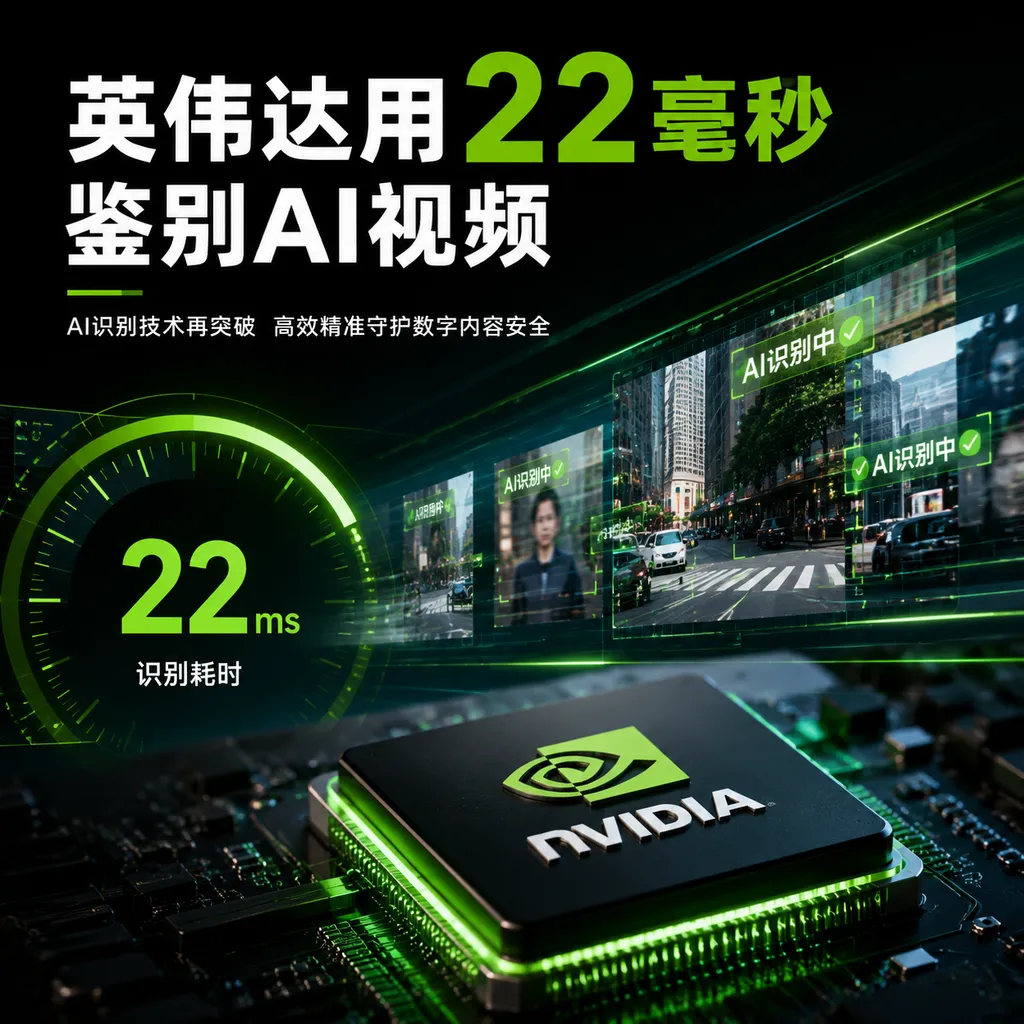英伟达用22毫秒鉴别AI视频