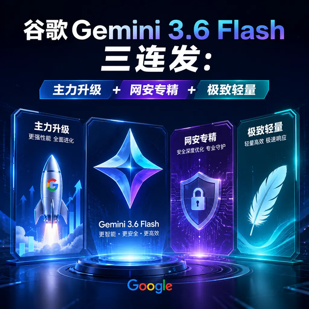 Google Gemini 3.6 Flash Triple Release: Major Upgrade + Cybersecurity Specialization + Extreme Lightweight