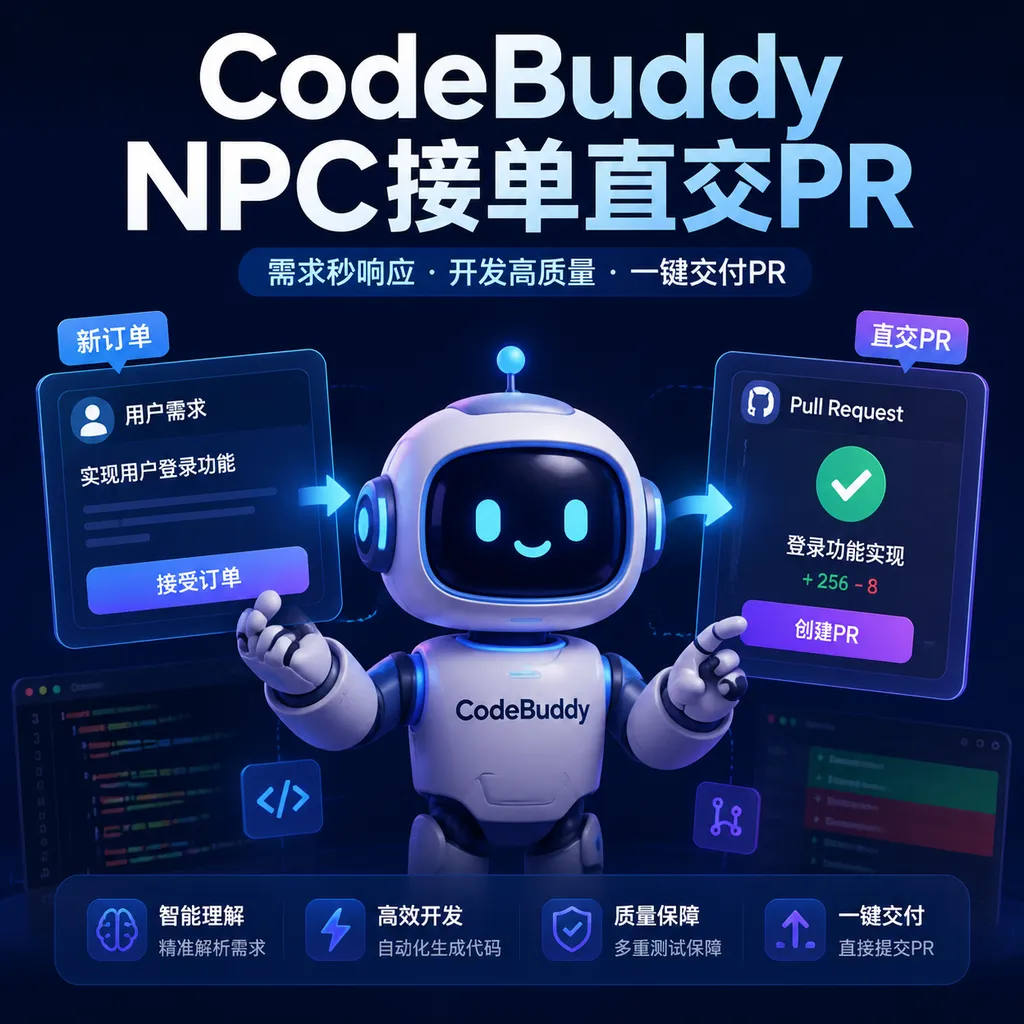 CodeBuddy NPC接单直交PR