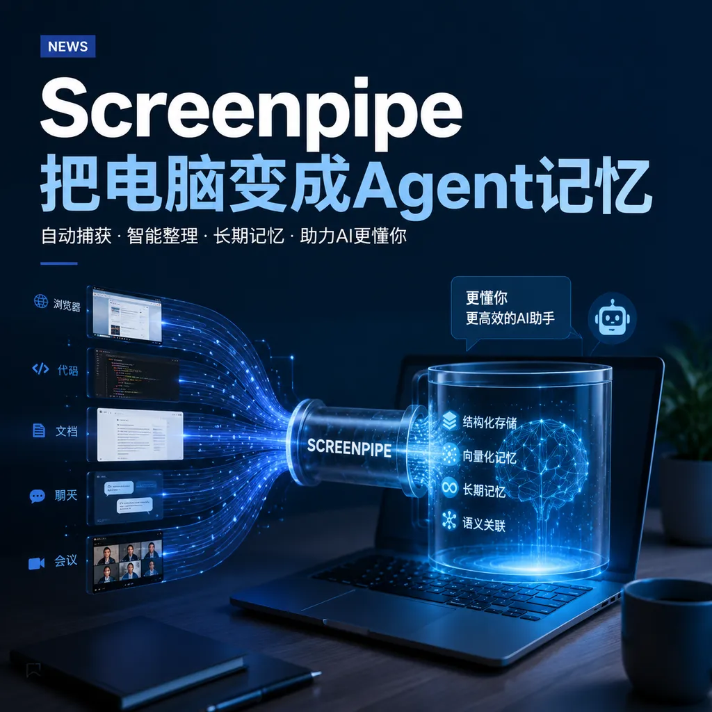 Screenpipe把电脑变成Agent记忆