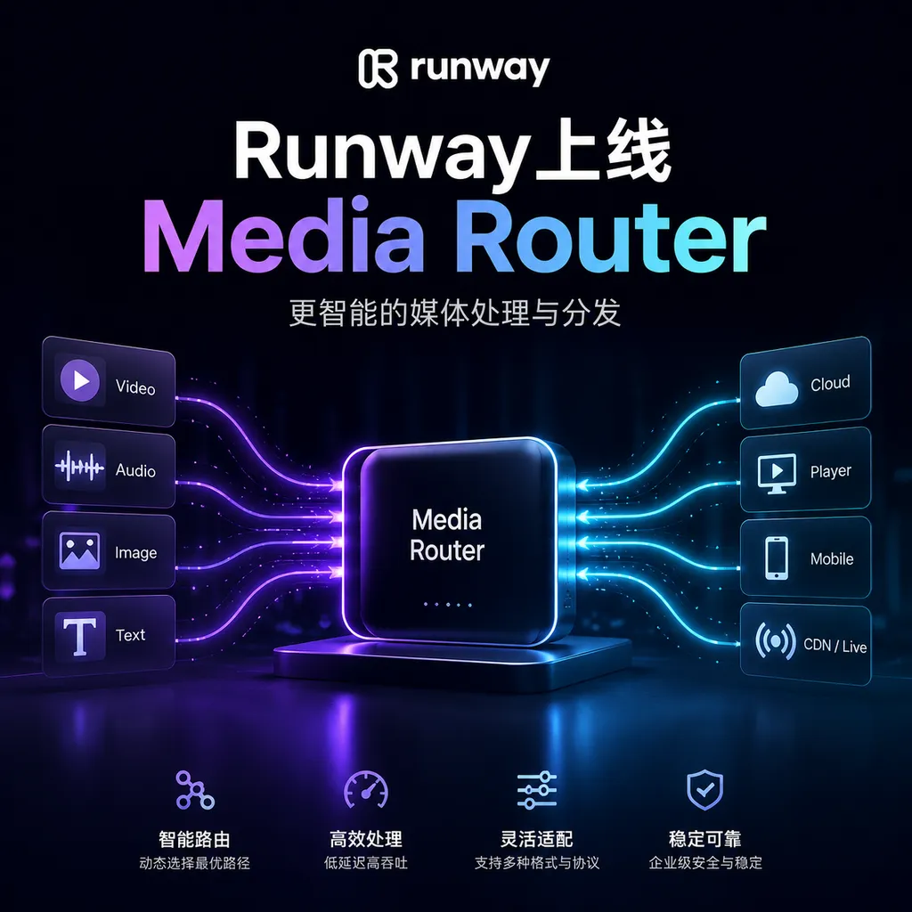 Runway上线Media Router