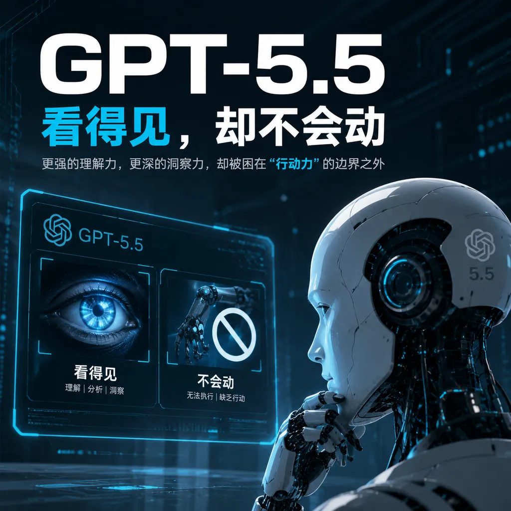 GPT-5.5看得见,却不会动