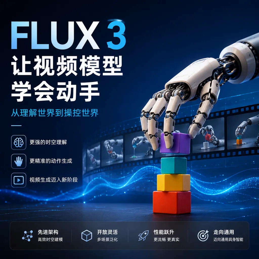 FLUX 3 Teaches Video Models to Get Hands-On
