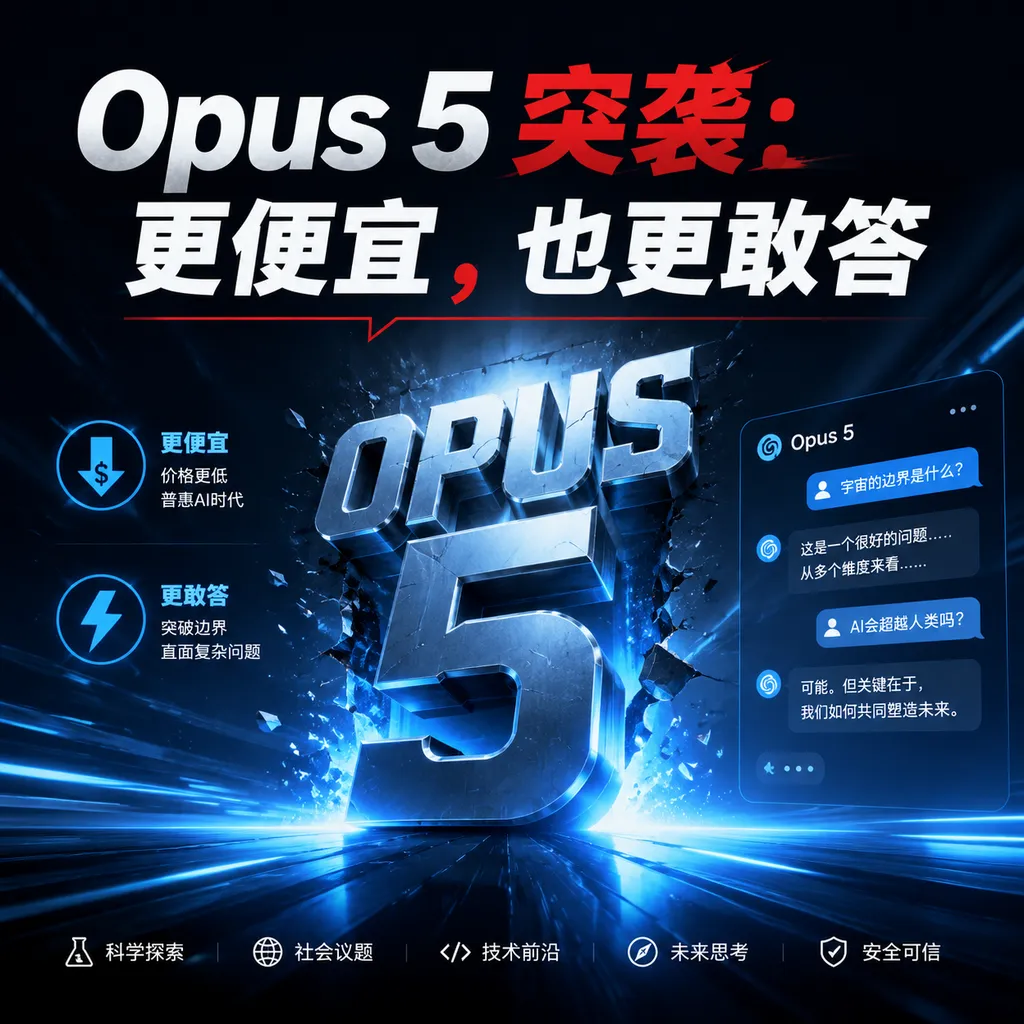 Opus 5突袭:更便宜,也更敢答