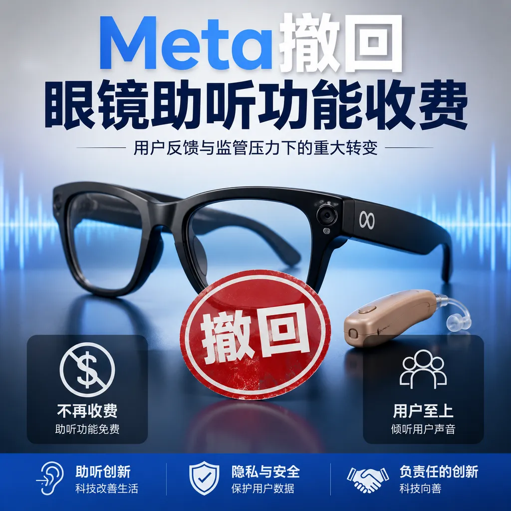 Meta撤回眼镜助听功能收费