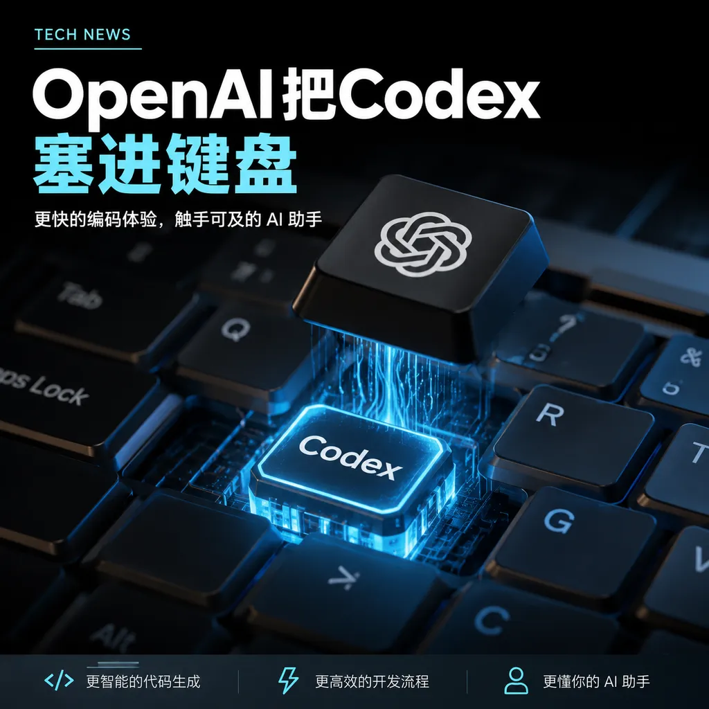 OpenAI把Codex塞进键盘
