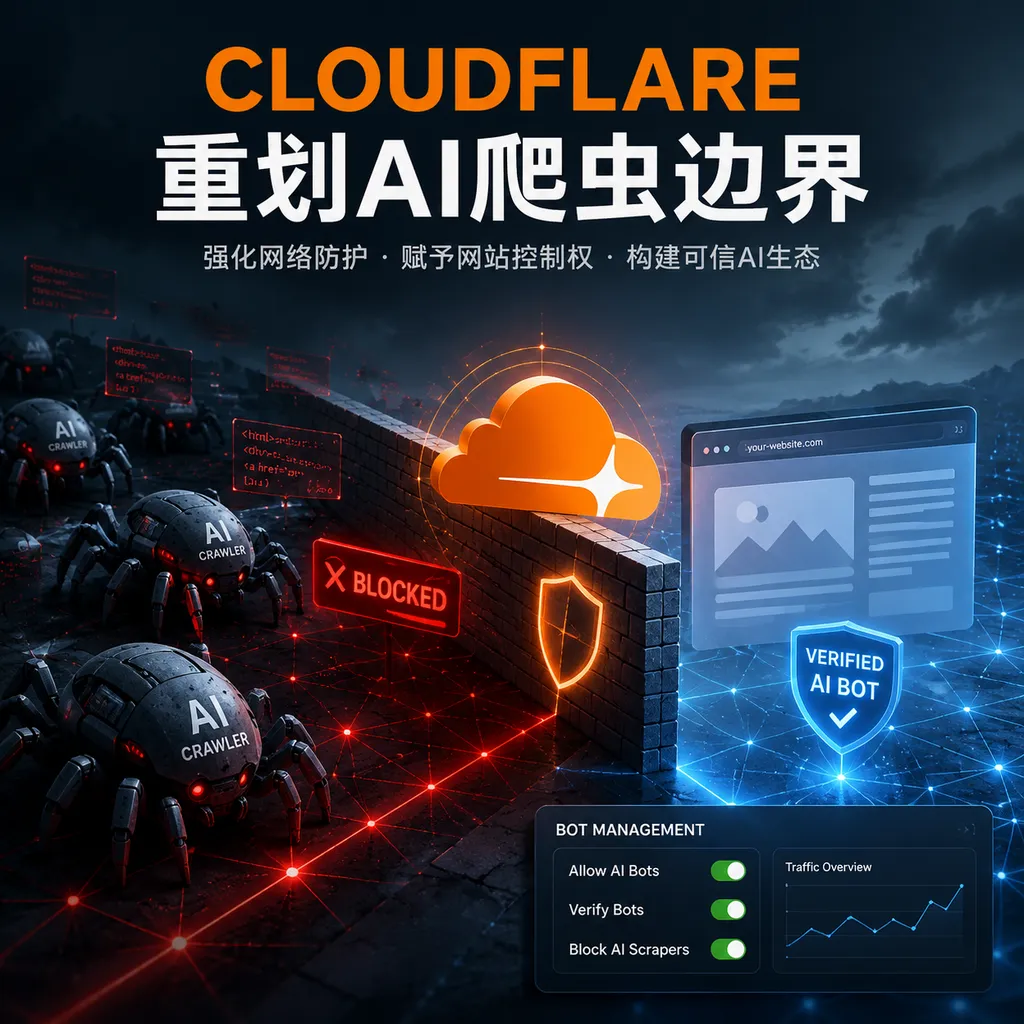 Cloudflare重划AI爬虫边界