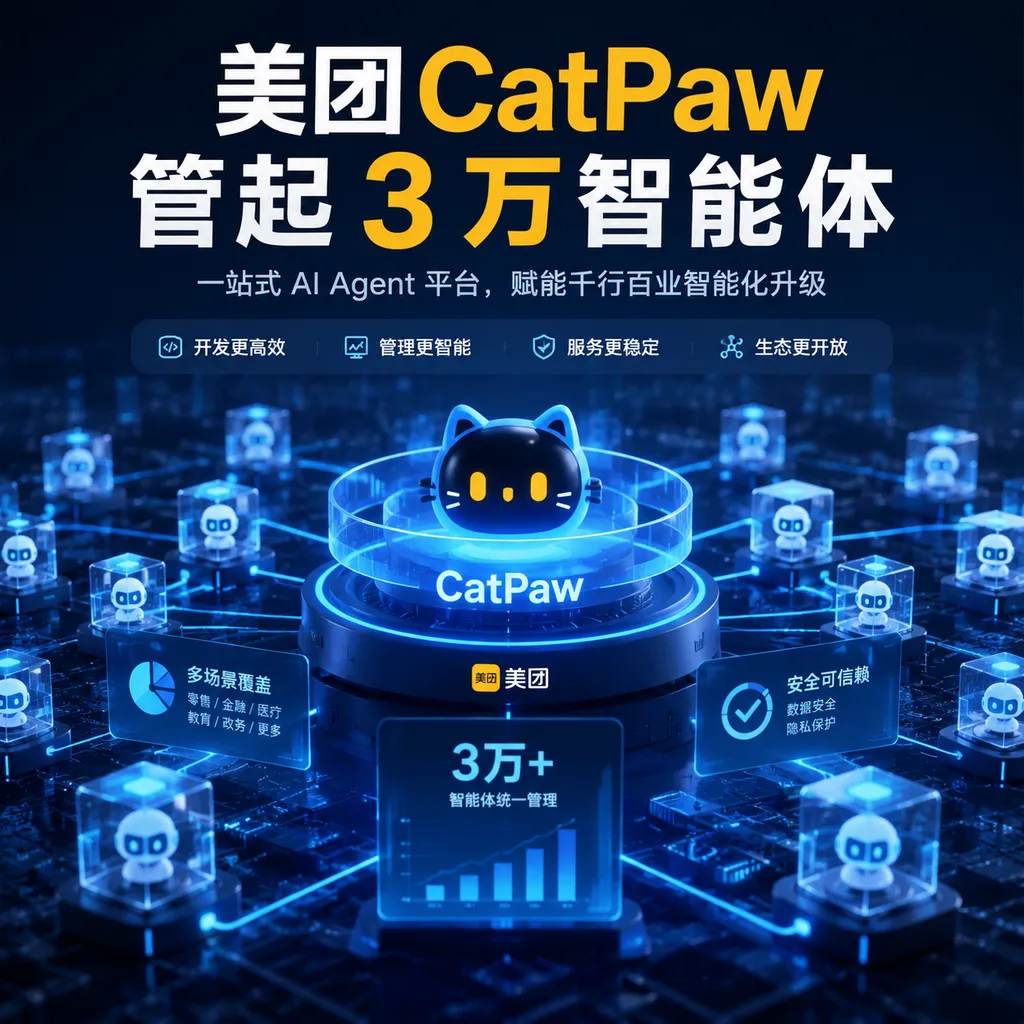 美团CatPaw管起3万智能体