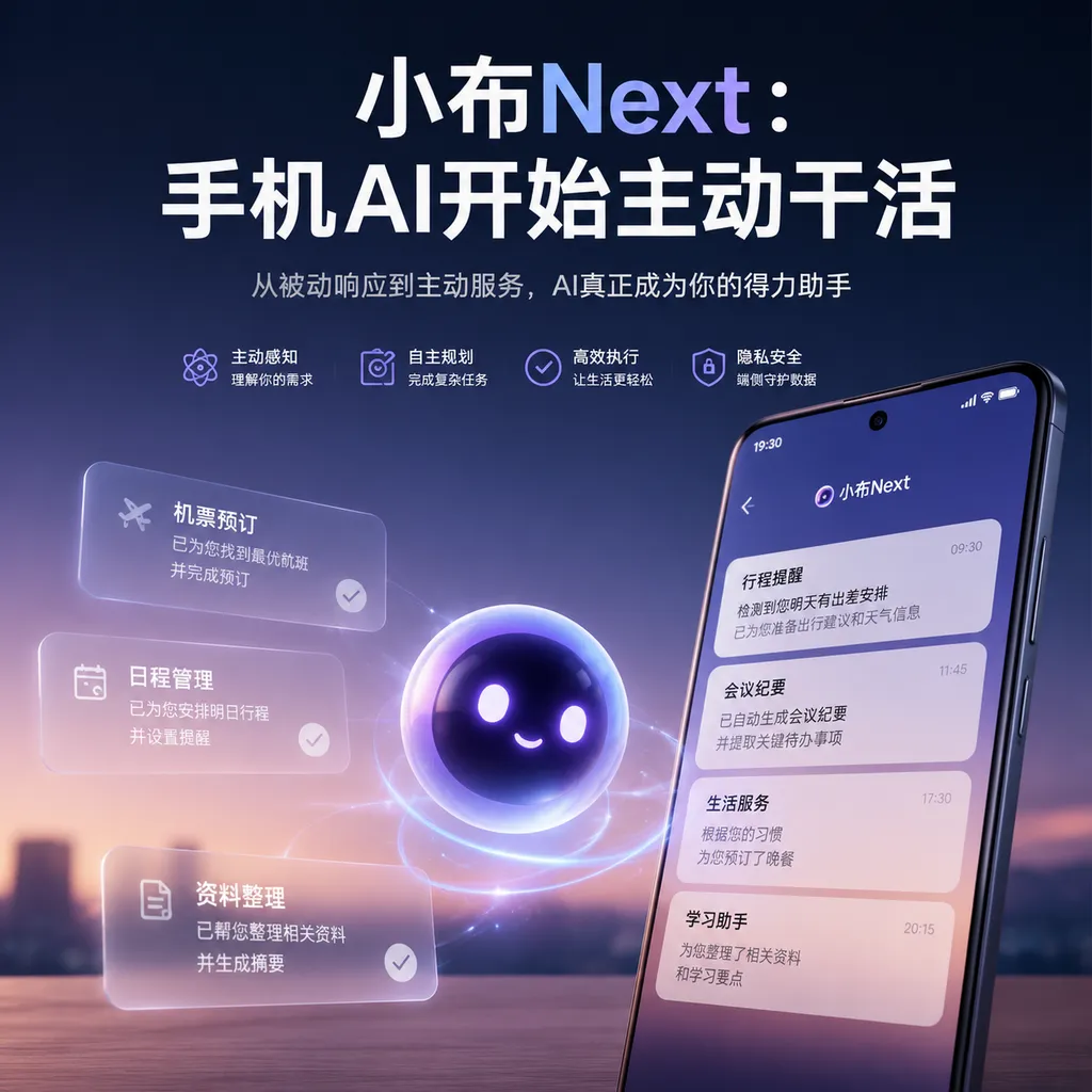 小布Next:手机AI开始主动干活