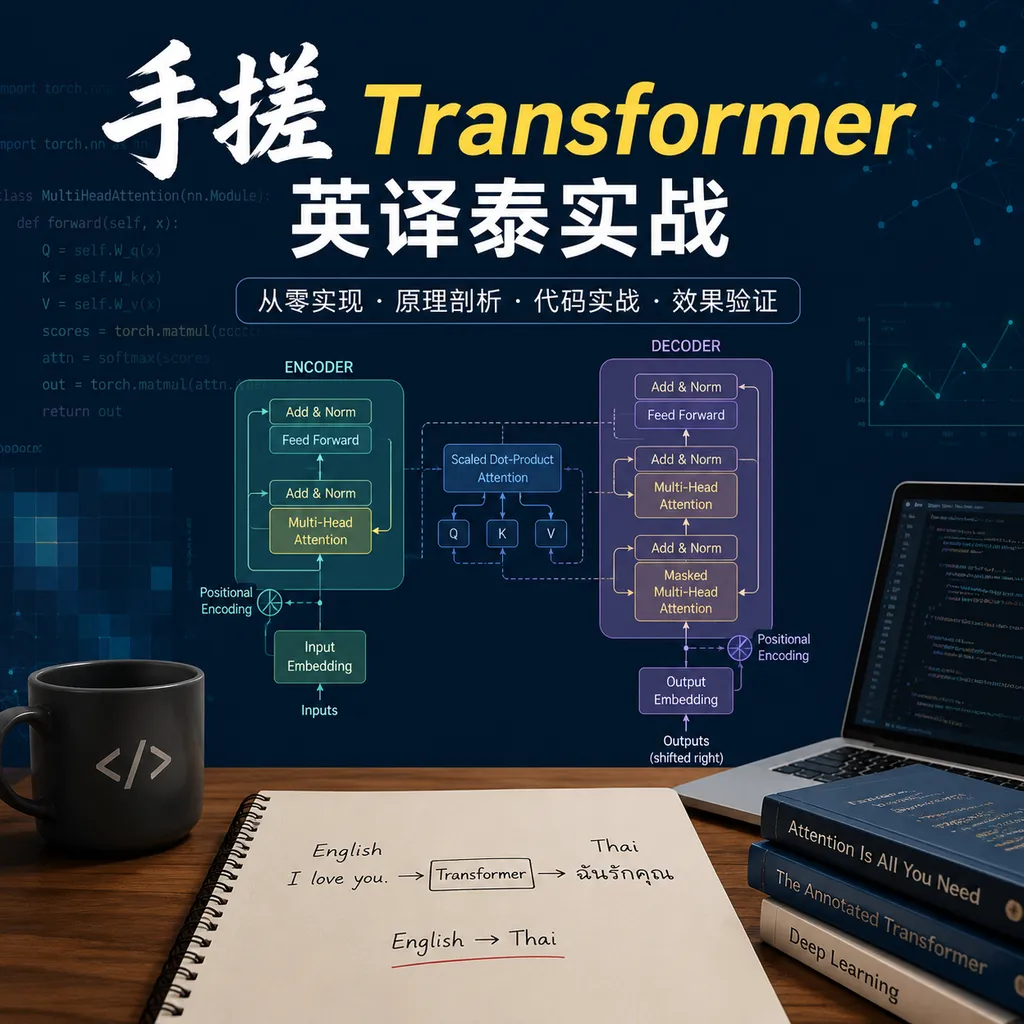 Building a Transformer from Scratch: English-to-Thai Translation in Practice