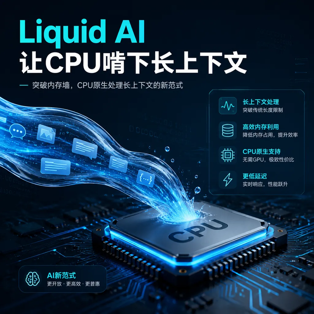 Liquid AI Makes CPUs Handle Long Contexts