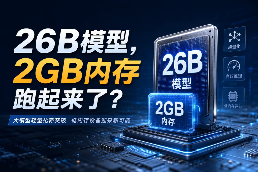 A 26B model running on 2 GB of RAM?