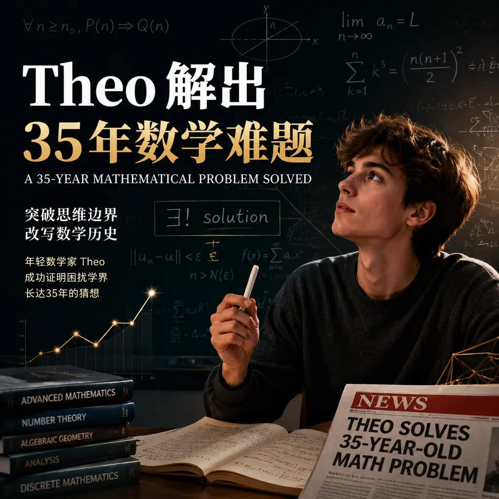 Theo解出35年数学难题