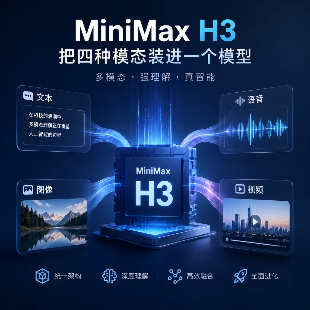 MiniMax H3把四种模态装进一个模型
