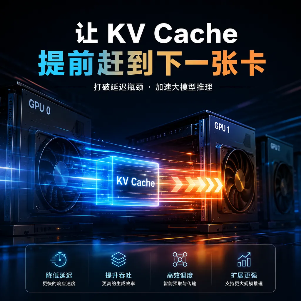Let the KV cache arrive at the next GPU in advance