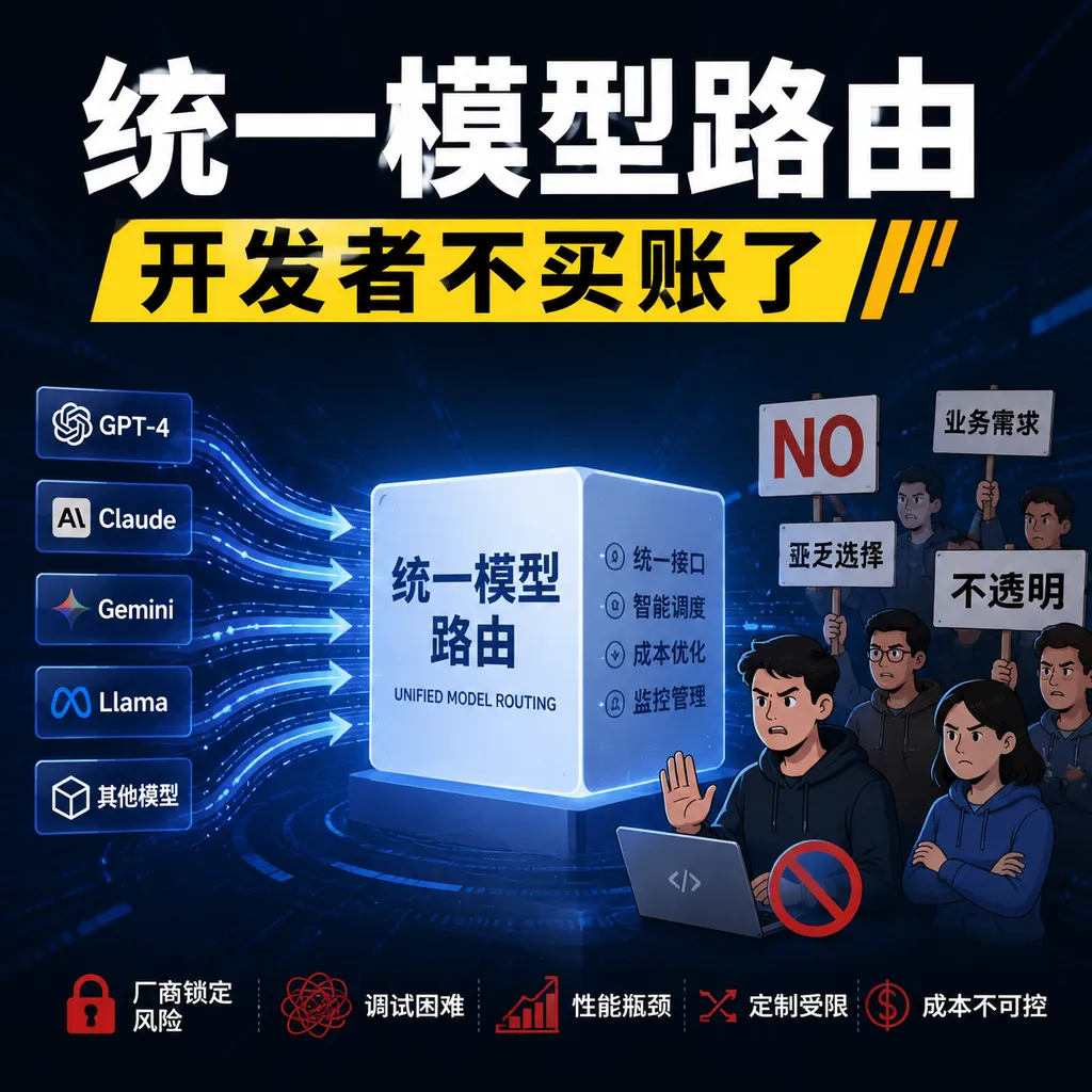 统一模型路由,开发者不买账了
