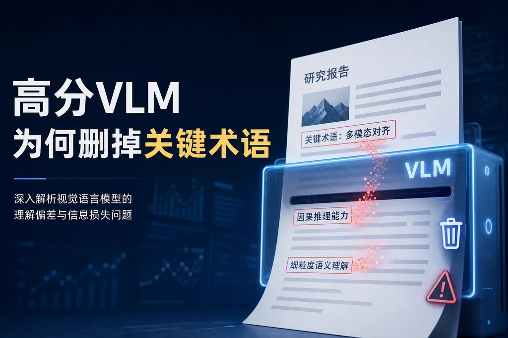 高分VLM为何删掉关键术语
