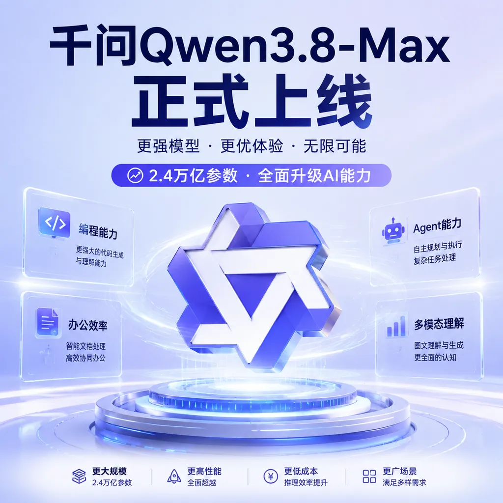 千问Qwen3.8-Max上线