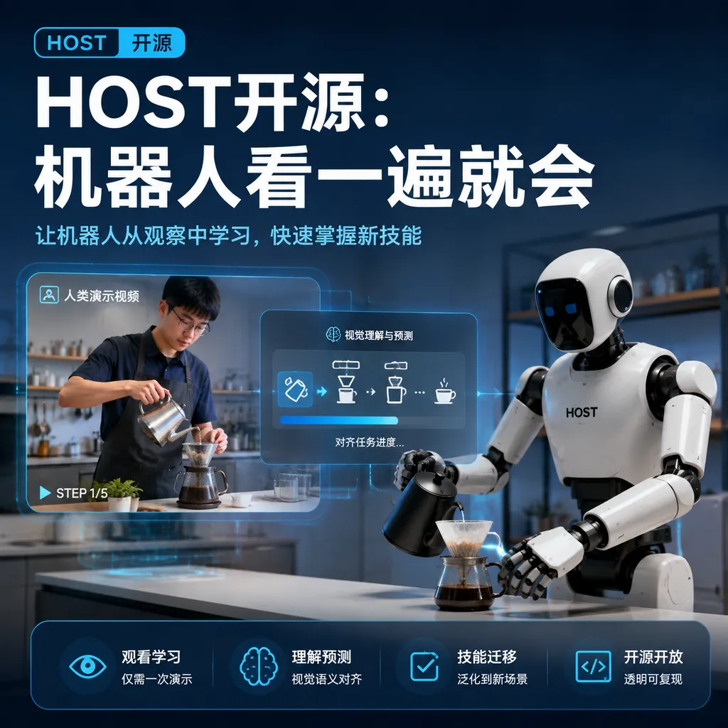 HOST开源:机器人看一遍就会
