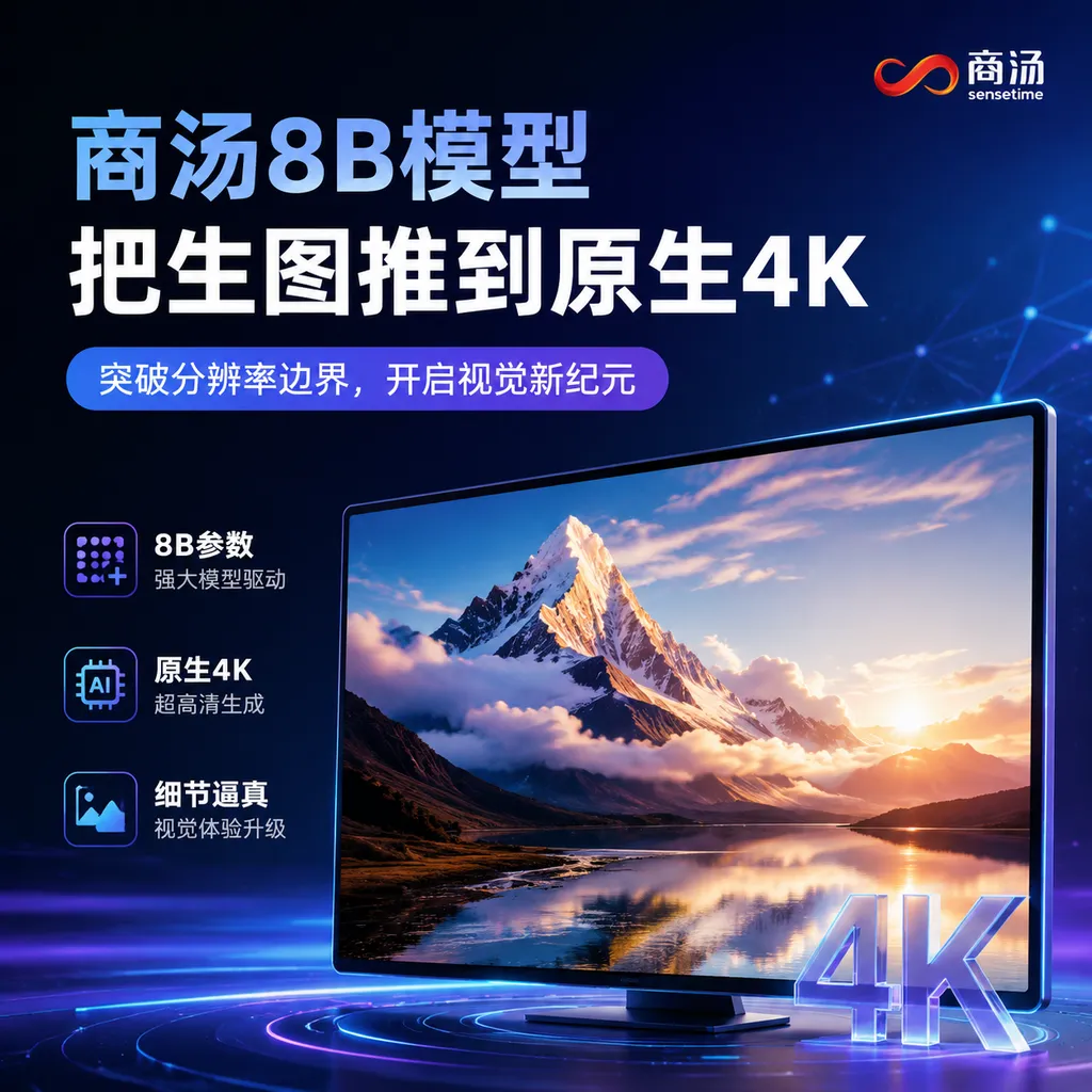 SenseTime’s 8B model brings native 4K to image generation
