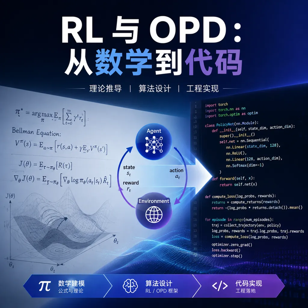 RL 与 OPD:从数学到代码