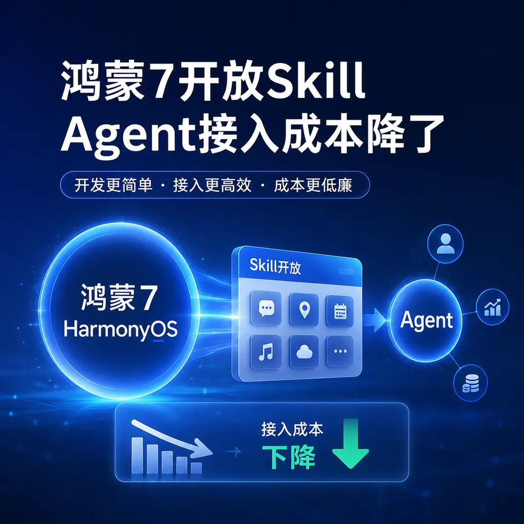 HarmonyOS 7 Opens Up Skills, Lowering Agent Integration Costs