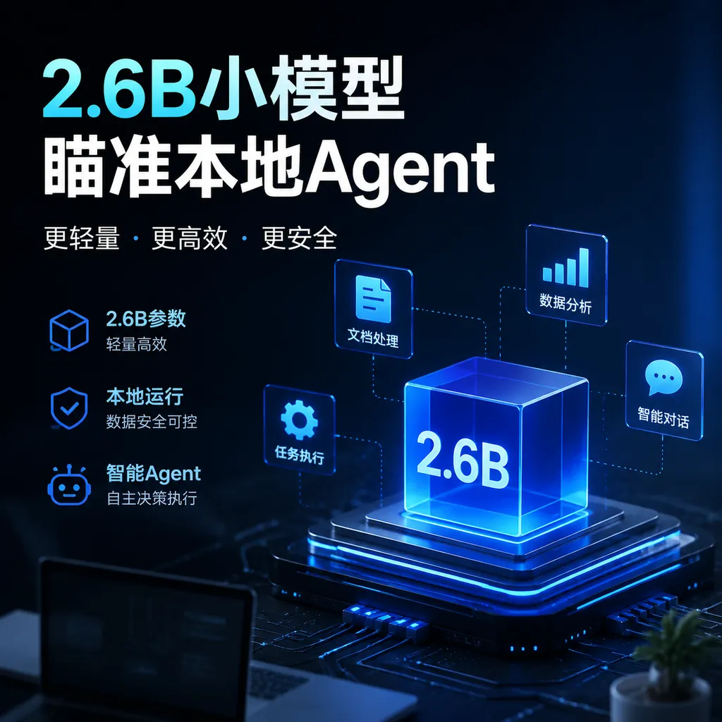 2.6B小模型,瞄准本地Agent