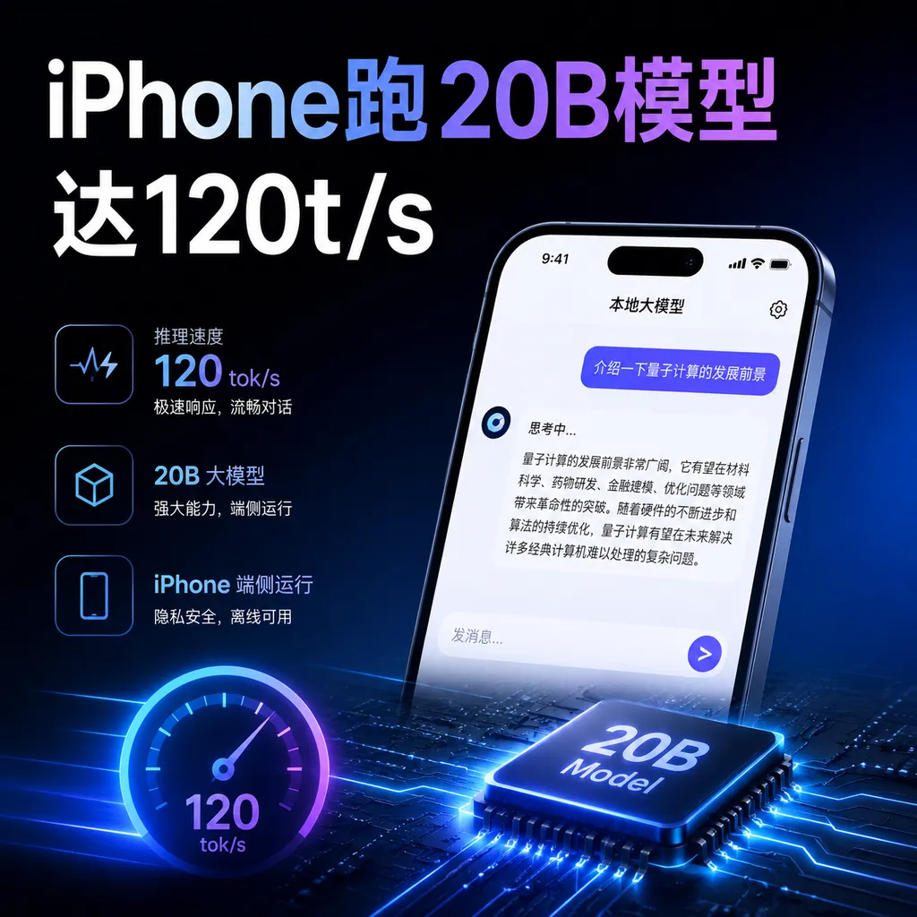 iPhone Runs a 20B Model at 120 Tokens/s