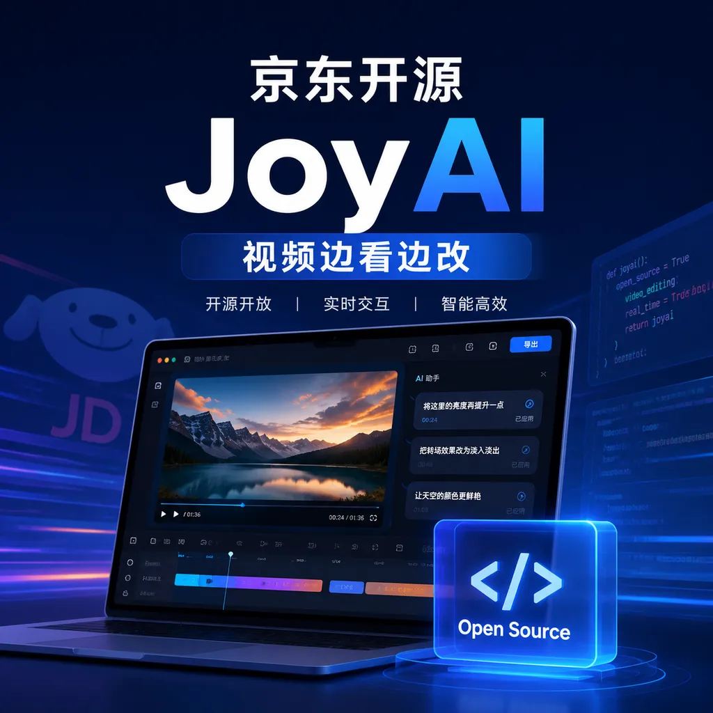 JD.com Open-Sources JoyAI, Enabling Real-Time Video Editing During Playback