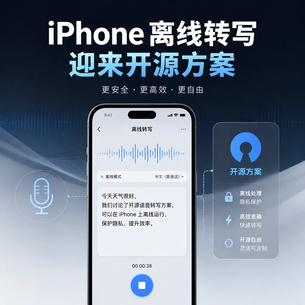 Open-Source Offline Transcription Arrives on iPhone