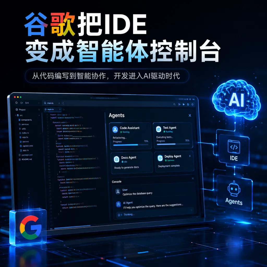 谷歌把IDE变成智能体控制台