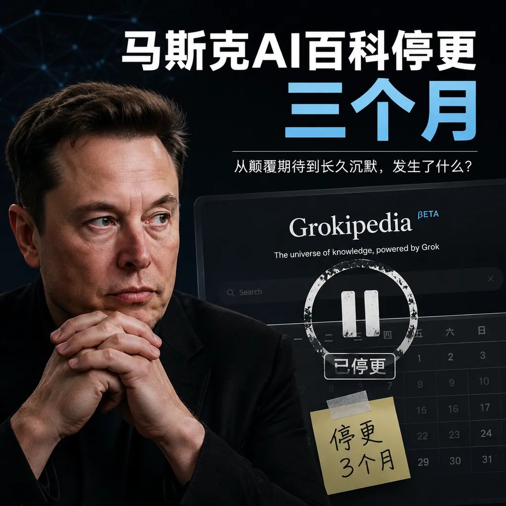 马斯克AI百科停更三个月