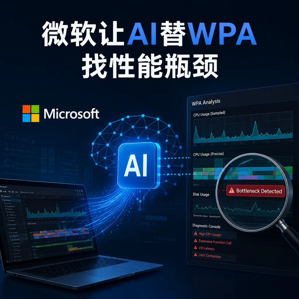 微软让AI替WPA找性能瓶颈