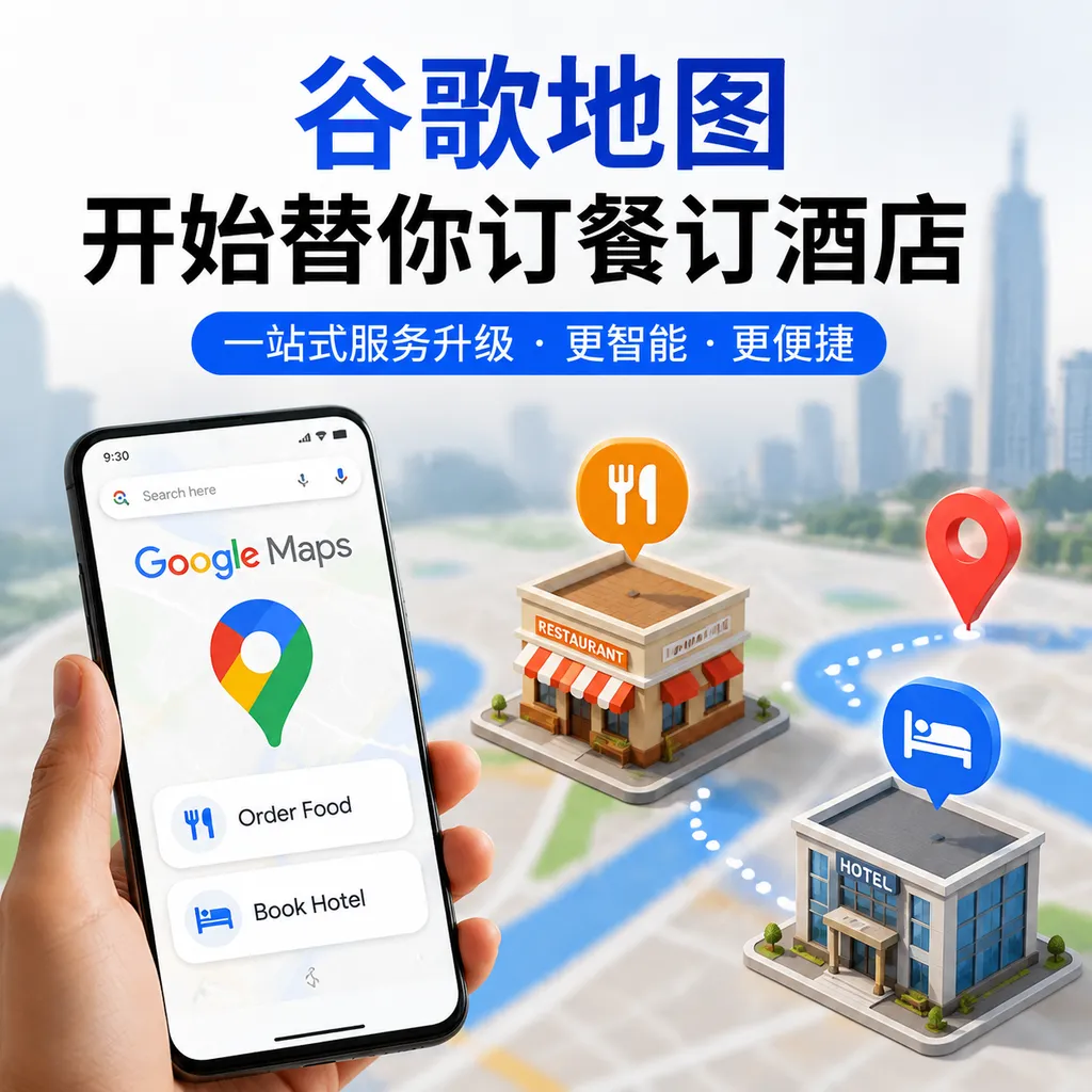 谷歌地图开始替你订餐订酒店