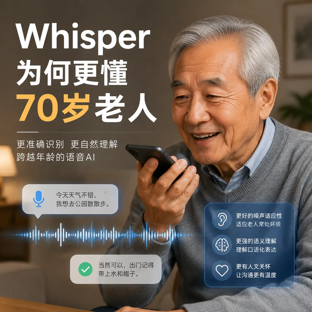 Whisper为何更懂70岁老人