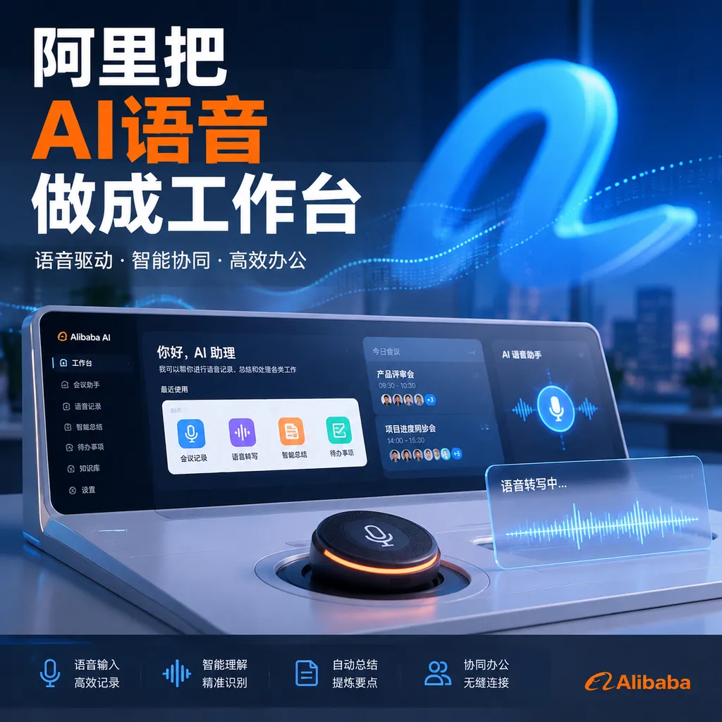阿里把AI语音做成工作台
