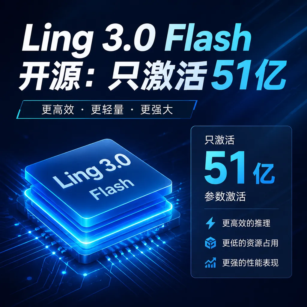 Ling 3.0 Flash开源:只激活51亿