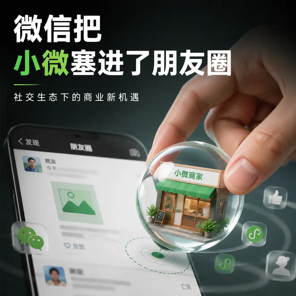 微信把小微塞进了朋友圈