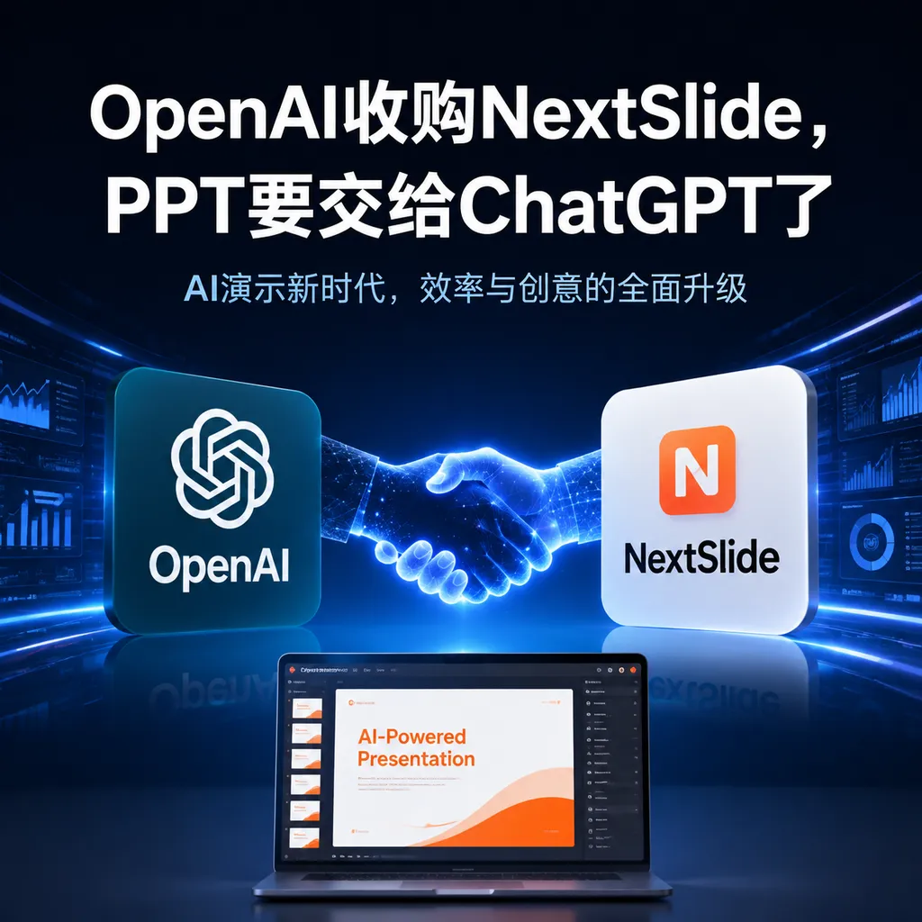 OpenAI收购NextSlide,PPT要交给ChatGPT了