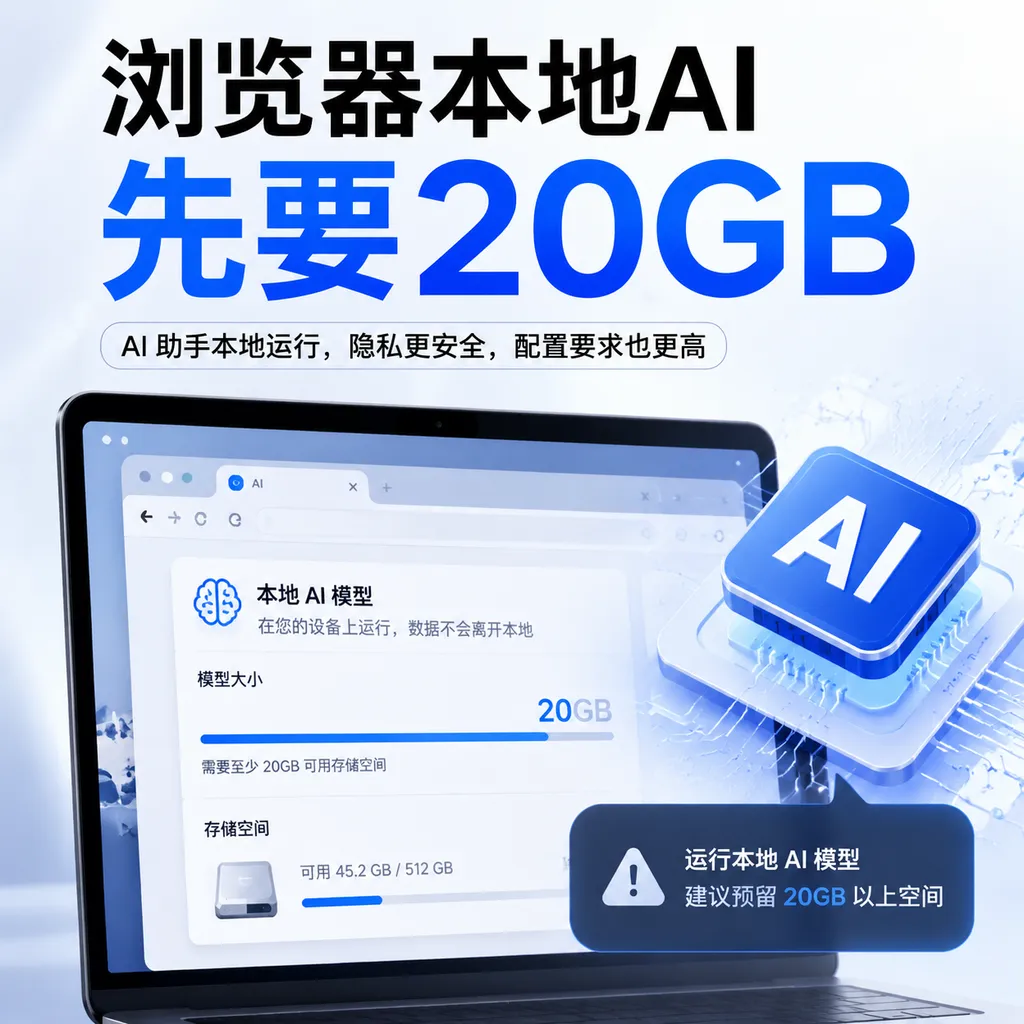 浏览器本地AI先要20GB