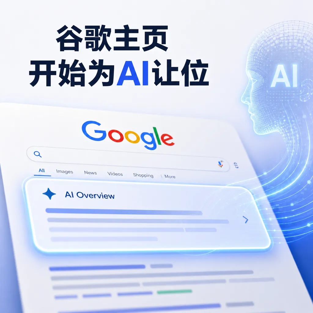 谷歌主页开始为 AI 让位