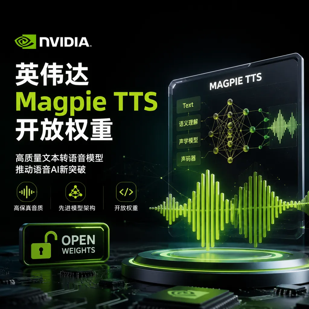 英伟达Magpie TTS开放权重