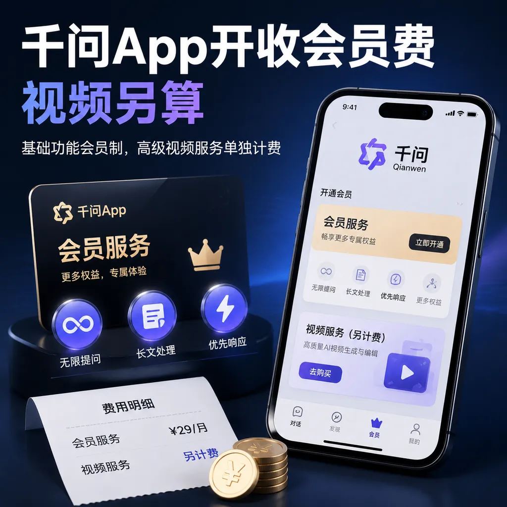千问App开收会员费,视频另算