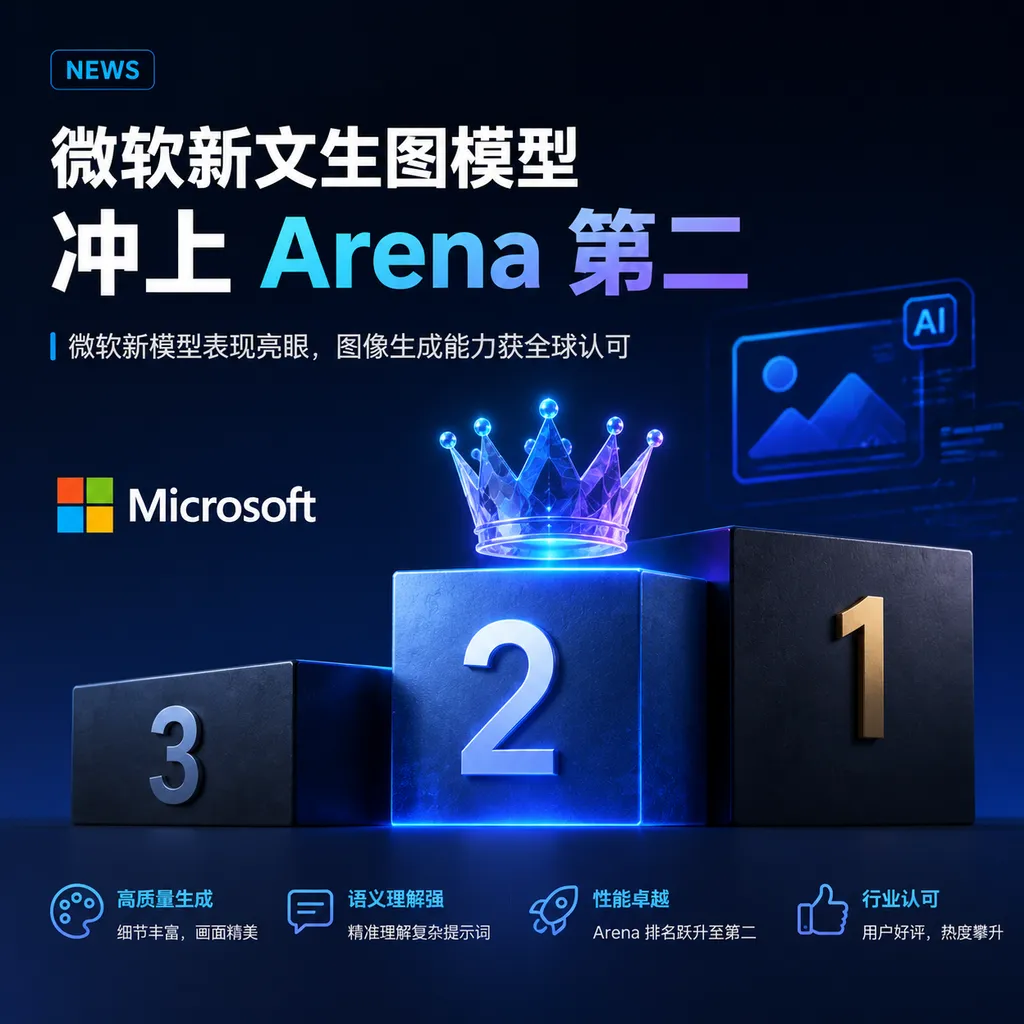 微软新文生图模型冲上Arena第二